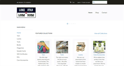 Desktop Screenshot of lonestarloomroom.com